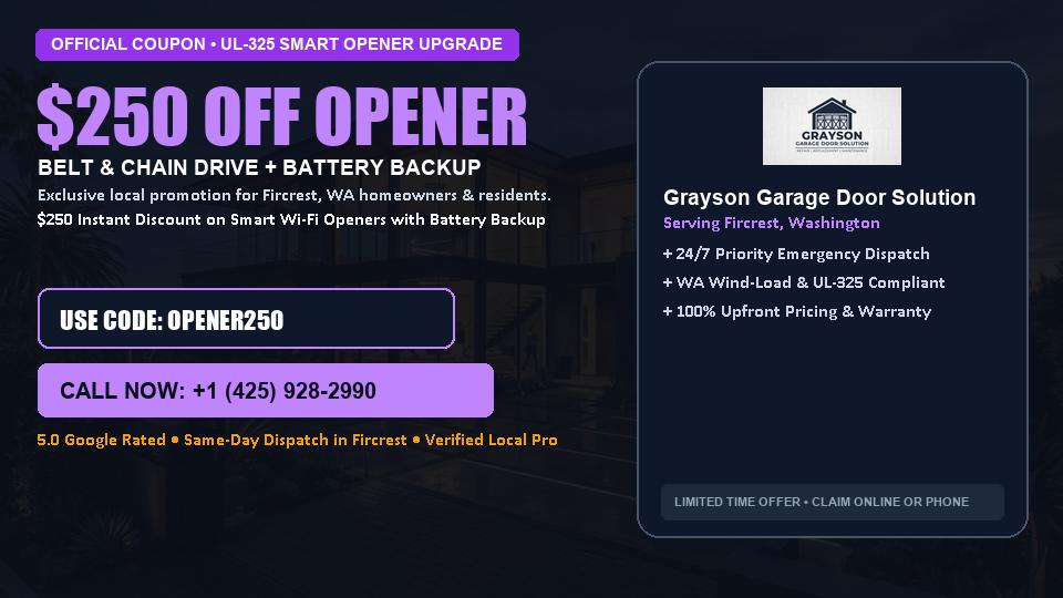 Grayson Garage Door Solution $250 OFF Premium LiftMaster Opener Installation